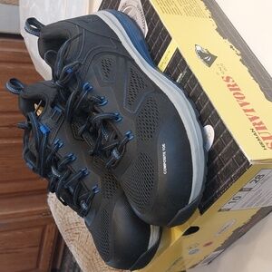 Herman Survivors NWT Men's Cassle Composite Toe Work Shoes Size 10M Black Blue